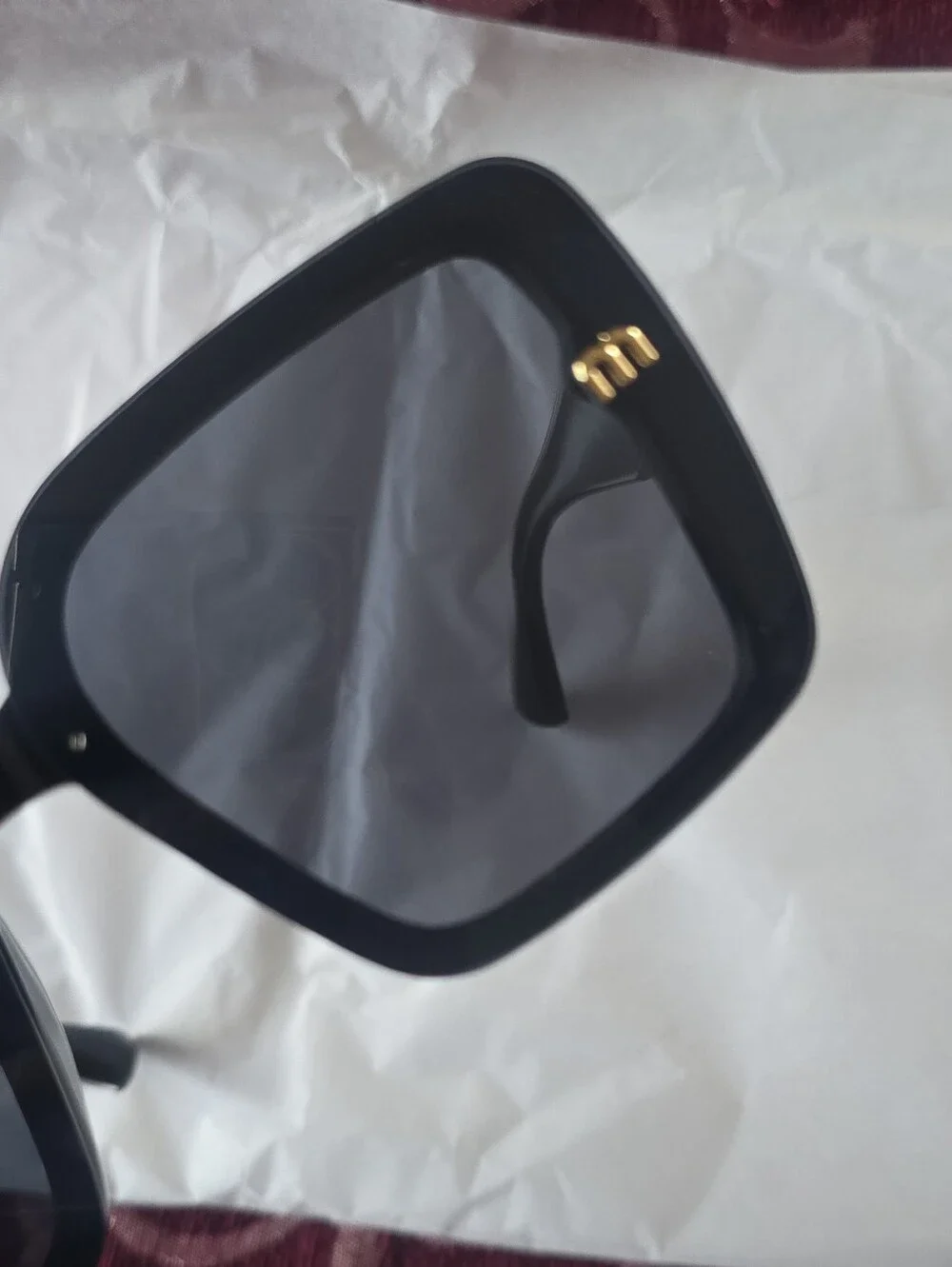 Black Oversized Square Sunglasses for Women
